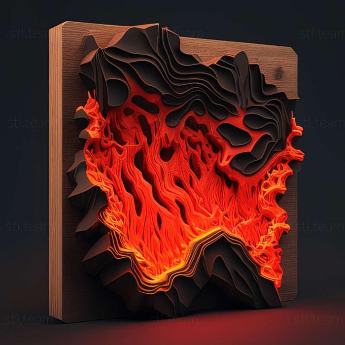 3D модель Гра «Гаряча лава». (STL)